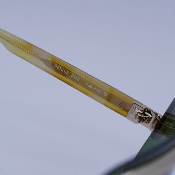 Palm Angels PERI10I KING 2455 Sunglasses Havana Gold Shield Frame, Green Lenses - Picture 7 of 11